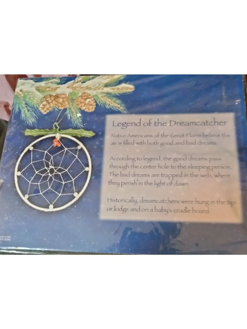 Dreamcatcher Christmas Ornament Bead Holly Accents